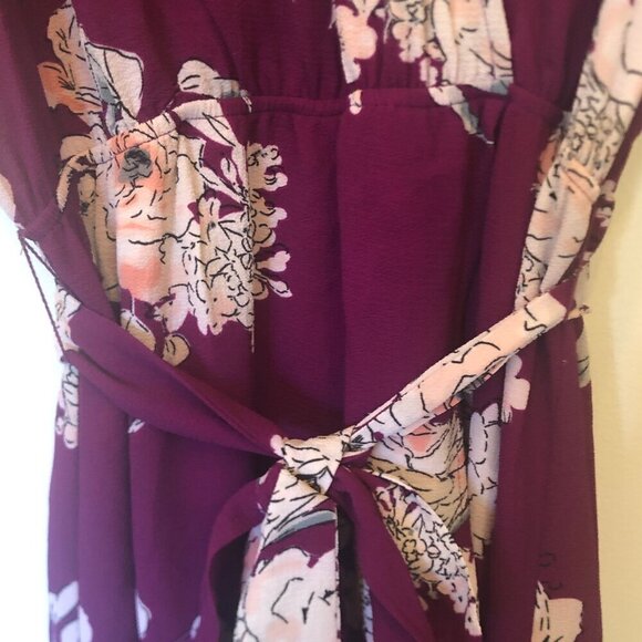 Candie's purple floral high/low dress w/ built-in shorts sz XL [juniors'] - Picture 4 of 14